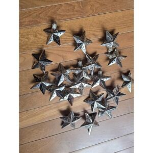 Vintage Lot Of 20 Metal Star Light Covers For String Lights 2"